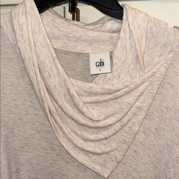 CAbi Light Beige Cowl Neck Sweater - Picture 2 of 3